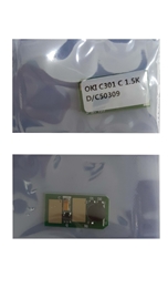 Chip OKI C301C - màu xanh